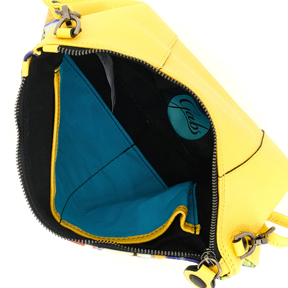 Borsa Donna a Tracolla GABS Beyonce Media in Pelle stampa Ceramica Fiori
