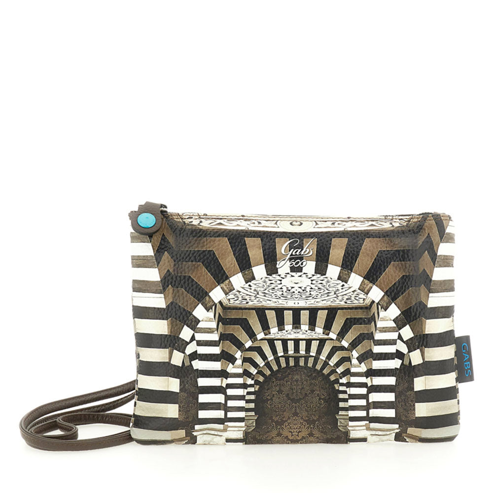 Borsa Donna a Tracolla GABS Beyonce Media in Pelle stampa Portone B/N