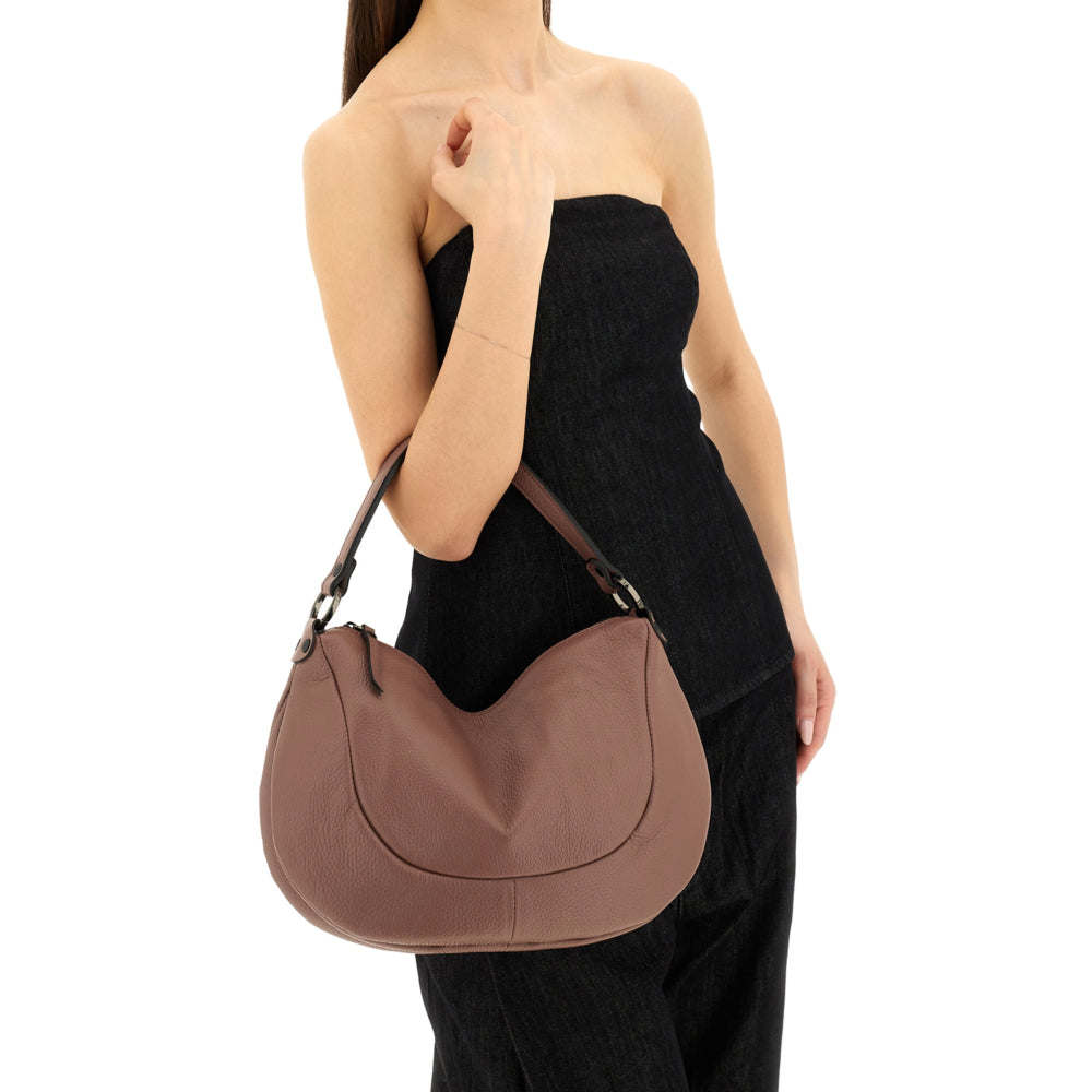 Borsa Donna a Spalla GABS Marty Medium in Pelle Marrone