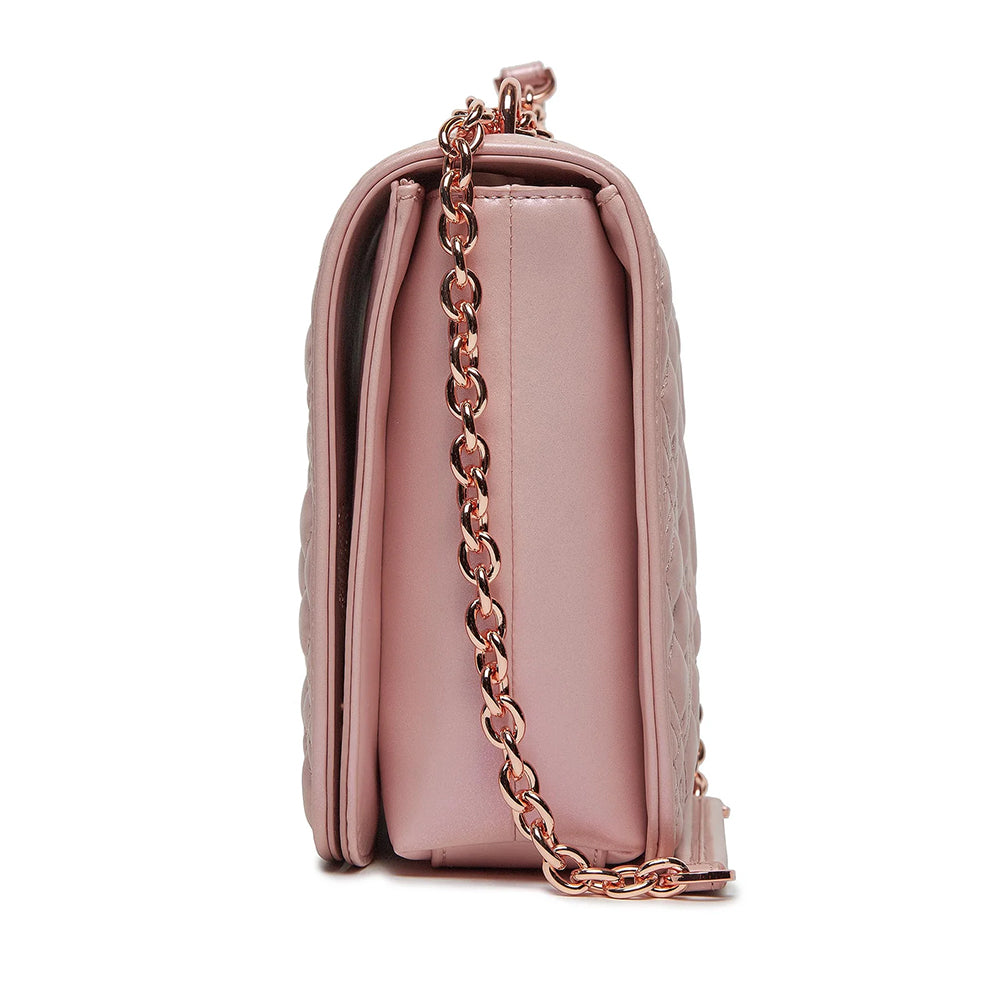 Borsa Donna a Spalla e Tracolla LOVE MOSCHINO linea Quilted Rose Gold Laminato