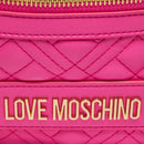 Marsupio Trapuntato LOVE MOSCHINO linea Lettering Logo Fuxia