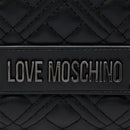Shopping Bag Trapuntata LOVE MOSCHINO linea Quilted Nero con Logo Canna di Fucile