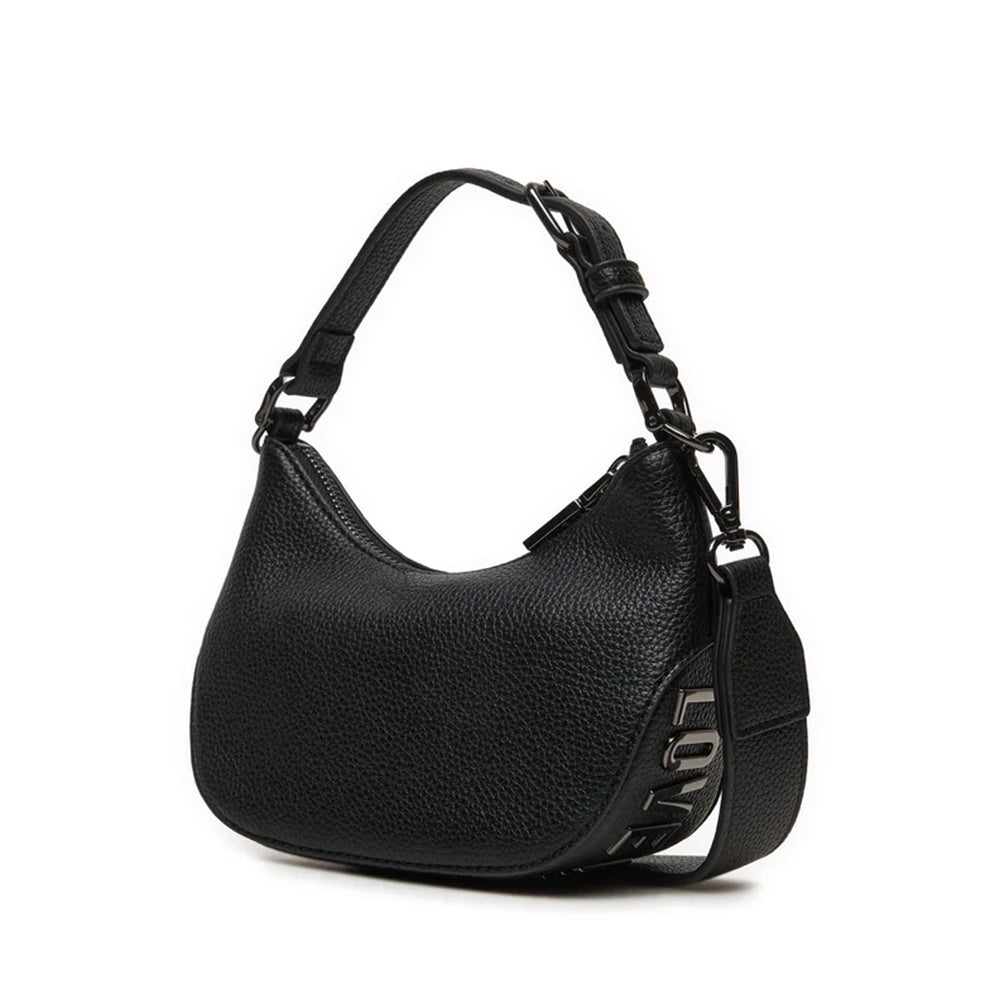 Hobo Bag Small LOVE MOSCHINO linea Giant Logo colore Nero con Logo Canna di Fucile