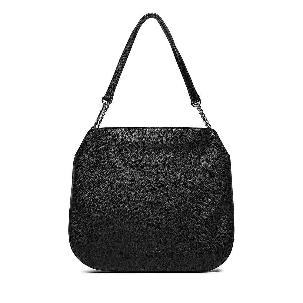 Shopping Bag LOVE MOSCHINO linea Giant Logo colore Nero con Logo Canna di Fucile