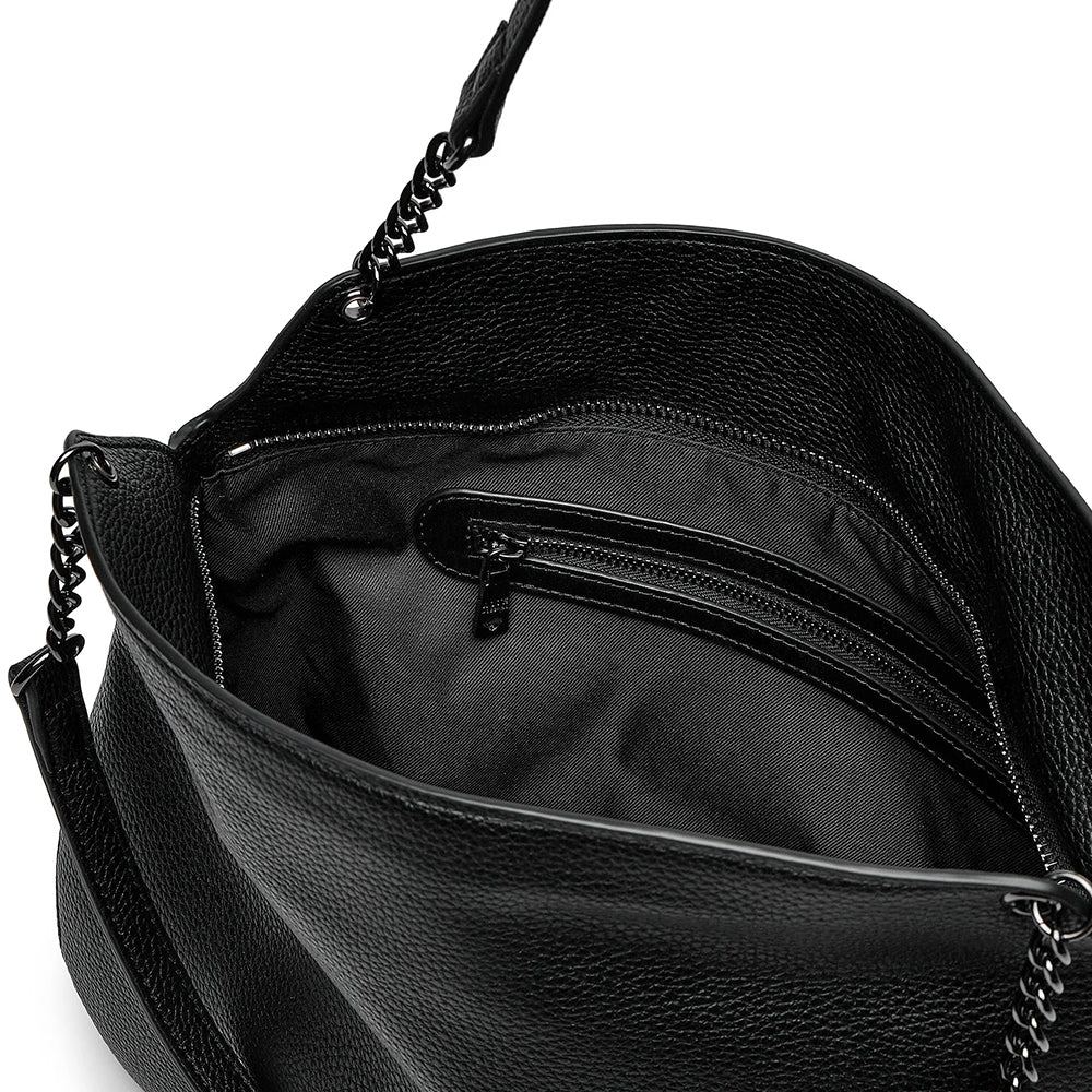 Shopping Bag LOVE MOSCHINO linea Giant Logo colore Nero con Logo Canna di Fucile
