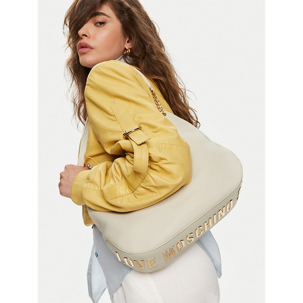 Shopping Bag LOVE MOSCHINO linea Giant Logo Avorio