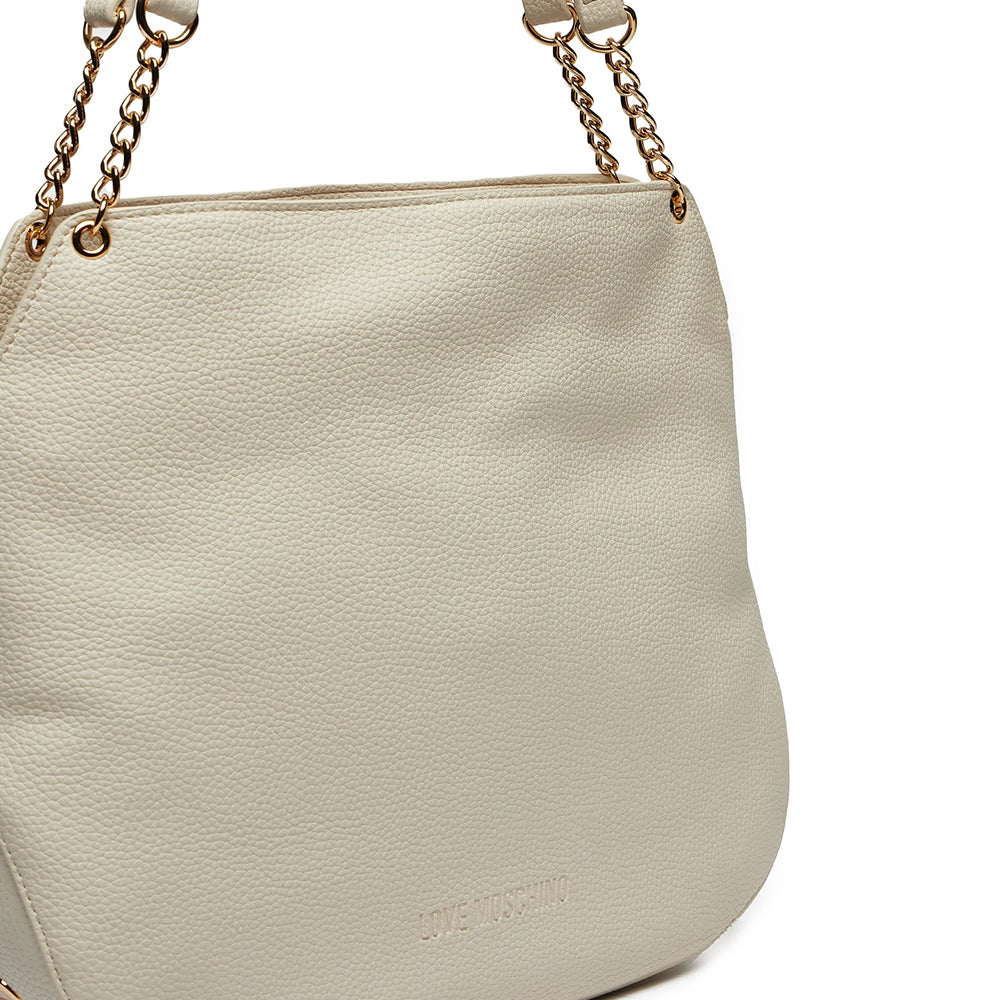 Shopping Bag LOVE MOSCHINO linea Giant Logo Avorio