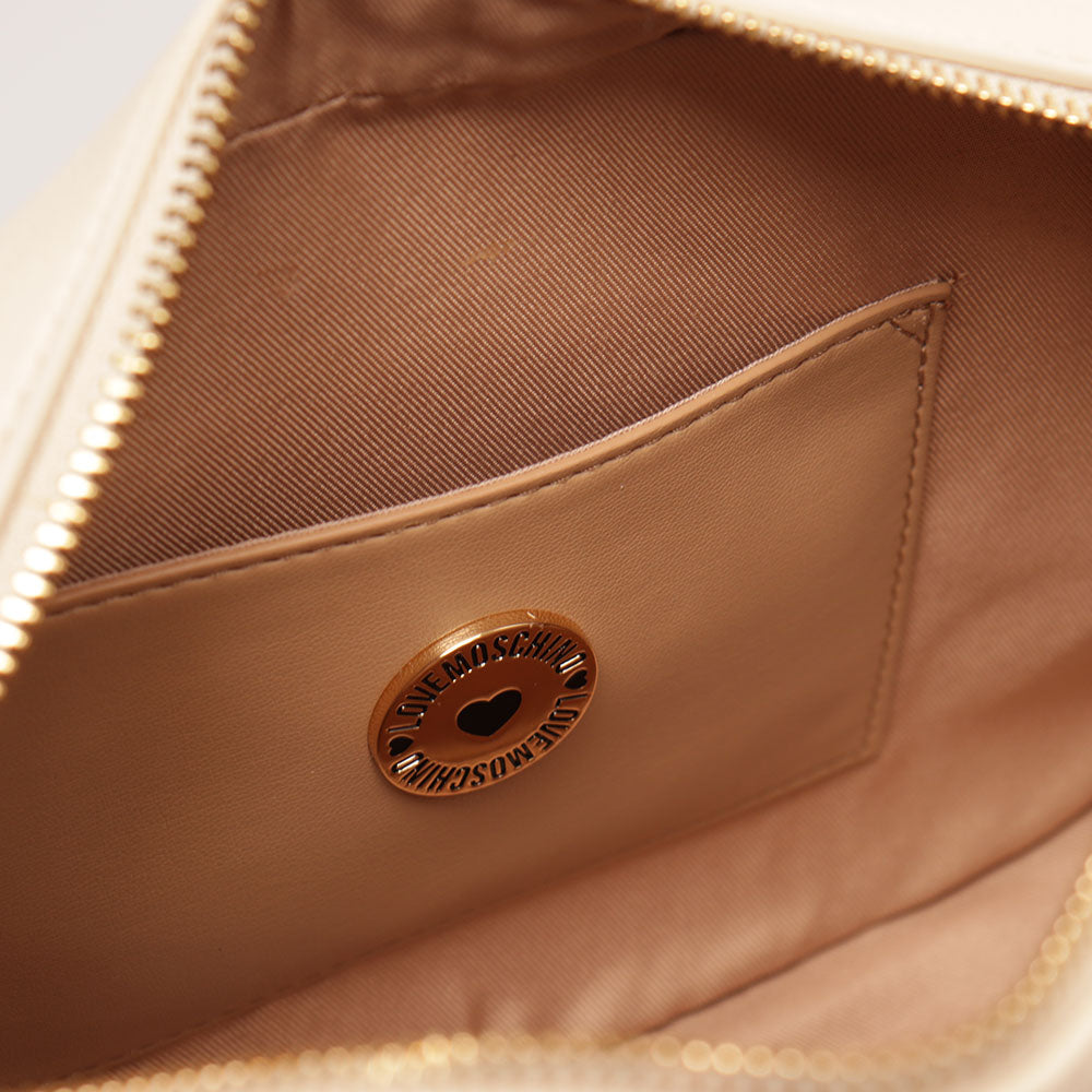 Borsa Donna a Tracolla LOVE MOSCHINO Avorio con Foulard Logato