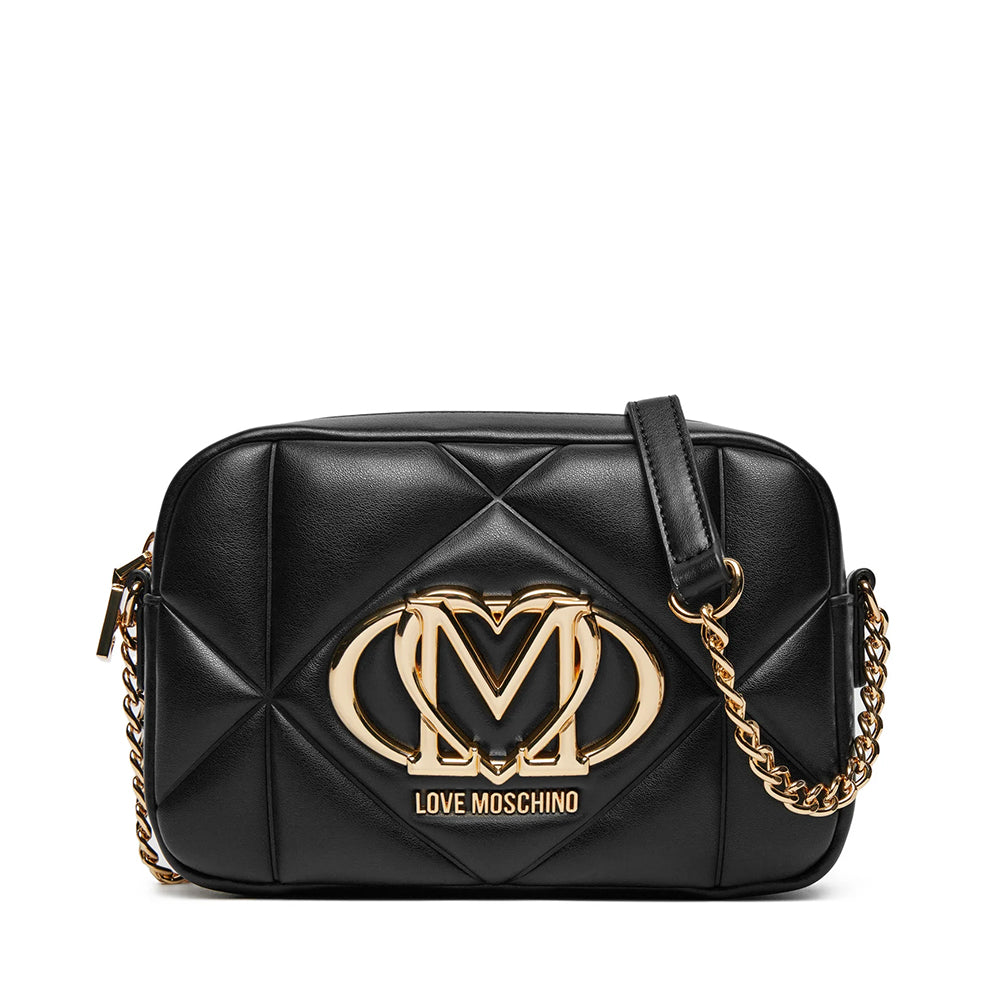 LOVE MOSCHINO Embossed Linie
Camera Case in Schwarz
