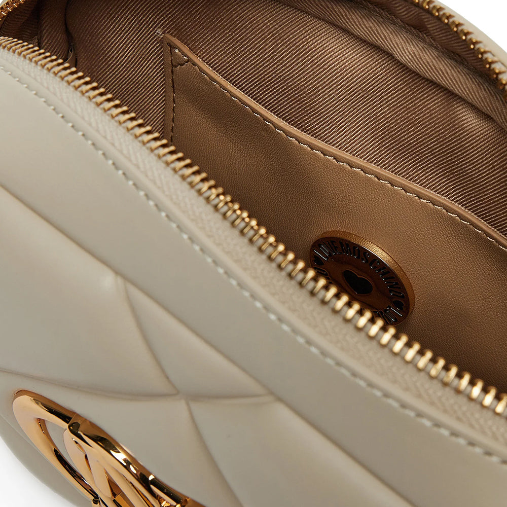 Camera Case Trapuntata LOVE MOSCHINO linea Embossed Avorio