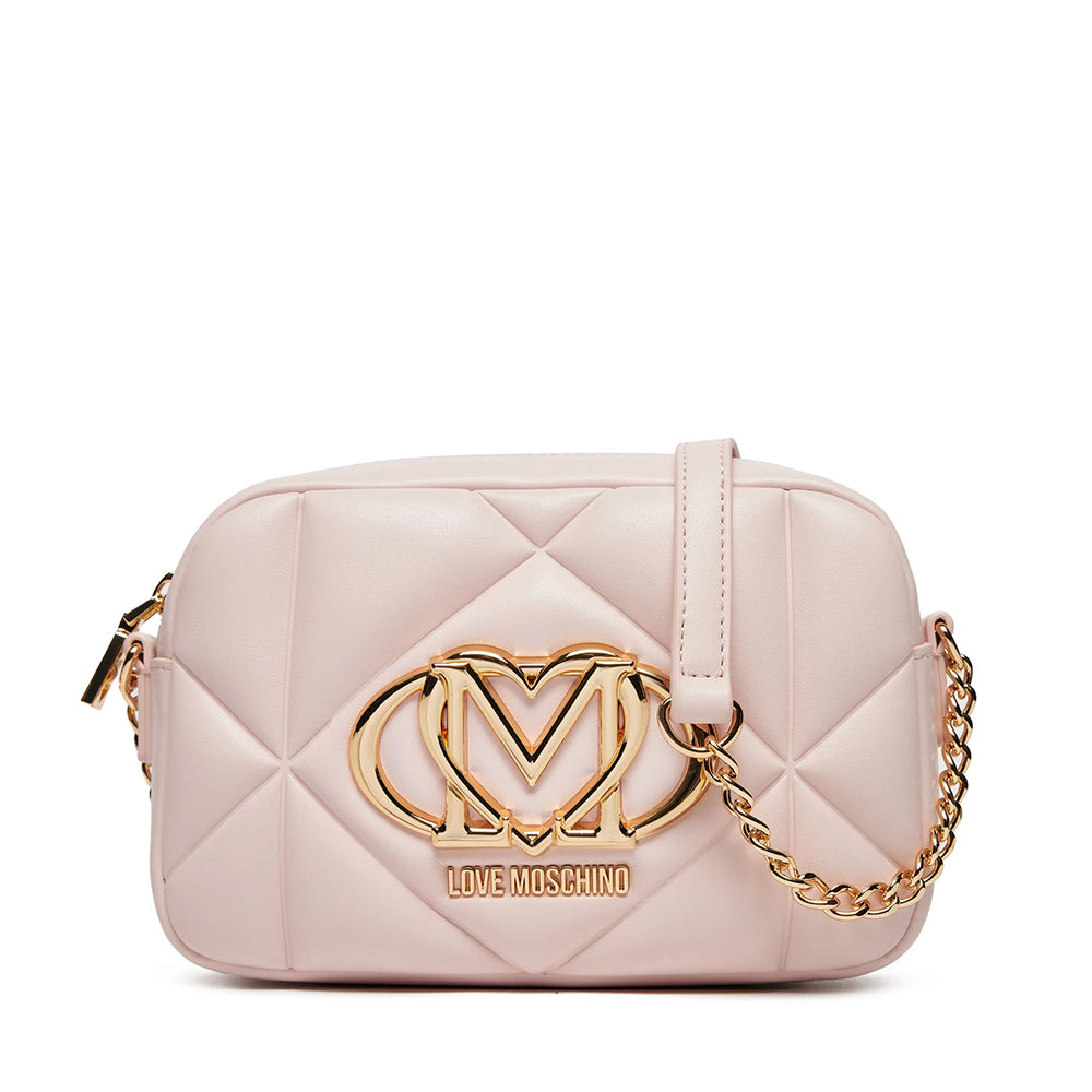 Camera Case Trapuntata LOVE MOSCHINO linea Embossed Rosa Cipria