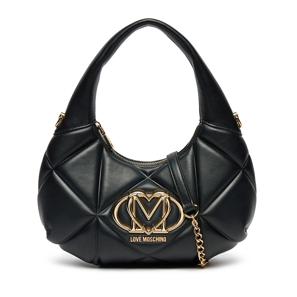 Hobo Bag LOVE MOSCHINO linea Embossed Nero
