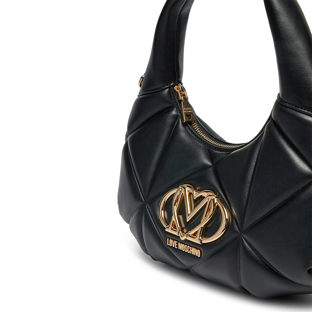 Hobo Bag LOVE MOSCHINO linea Embossed Nero