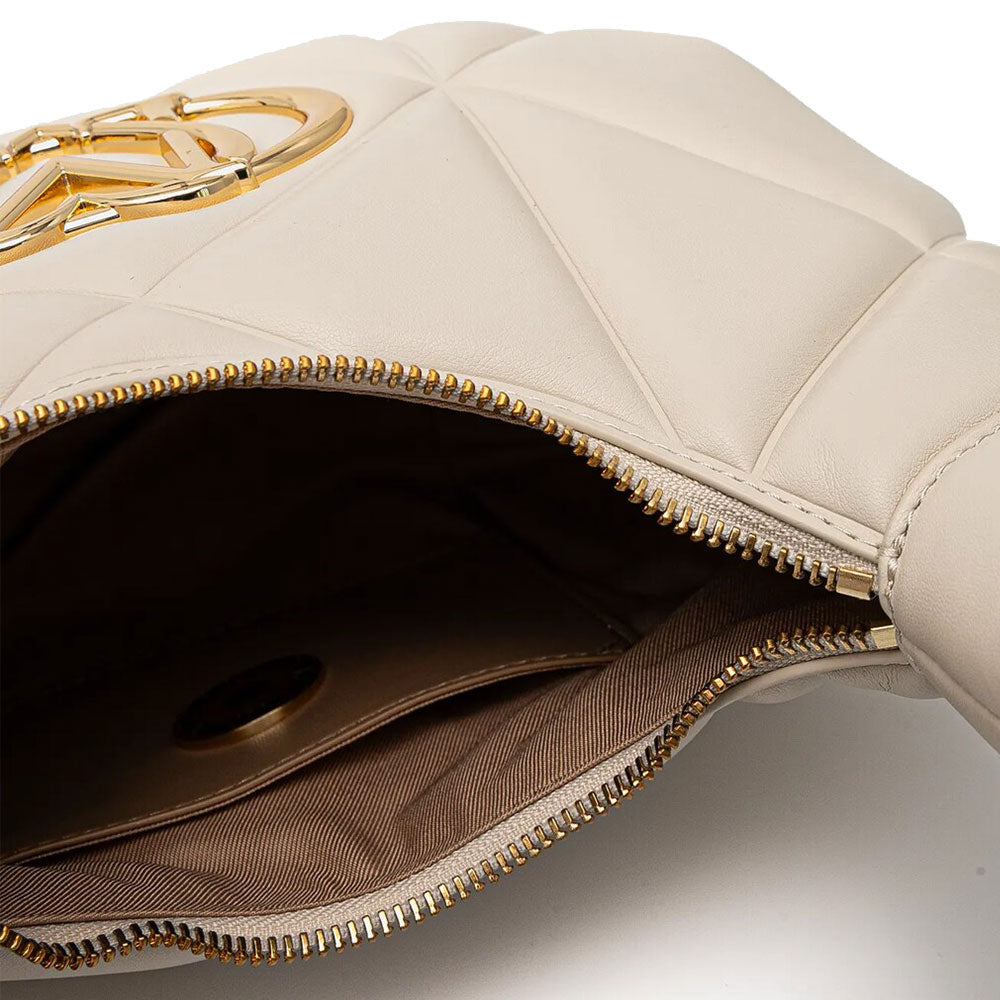 LOVE MOSCHINO Hobo Bag der Embossed Linie in Elfenbein