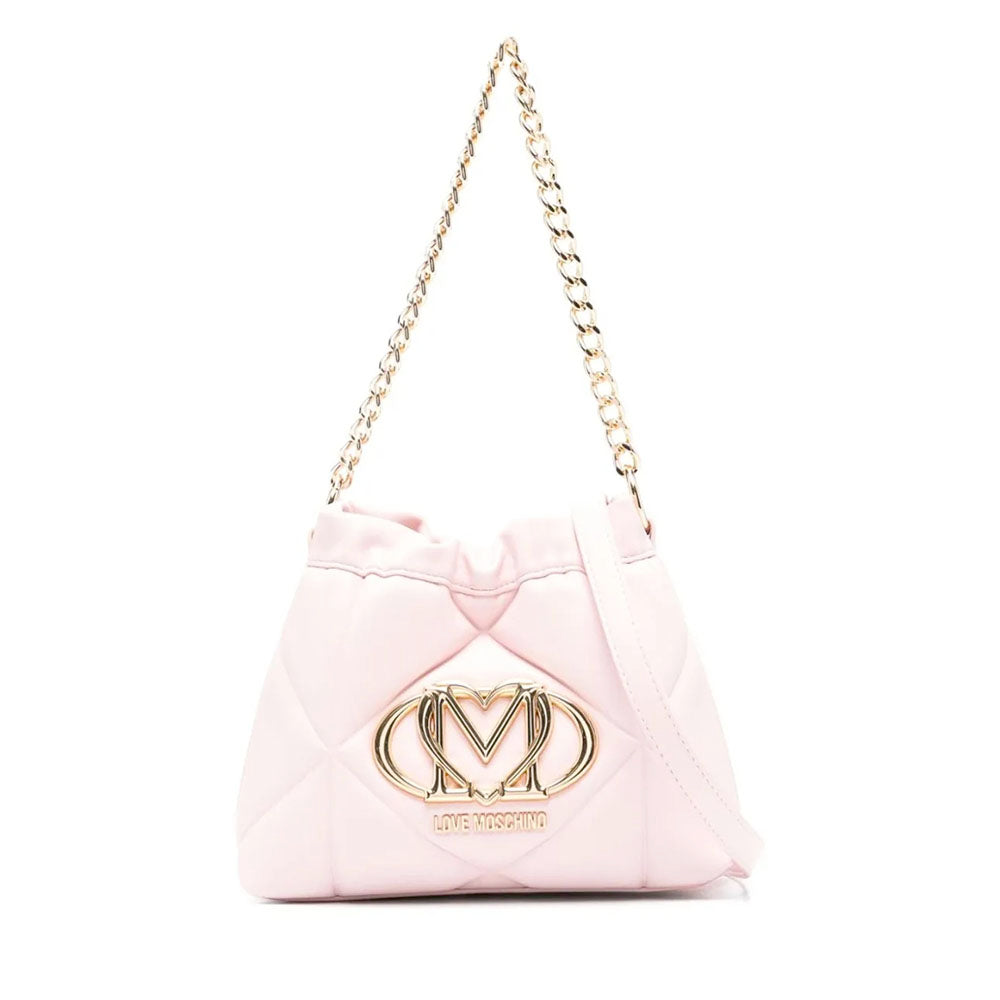 Borsa a Secchiello Trapuntata LOVE MOSCHINO linea Embossed Cipria
