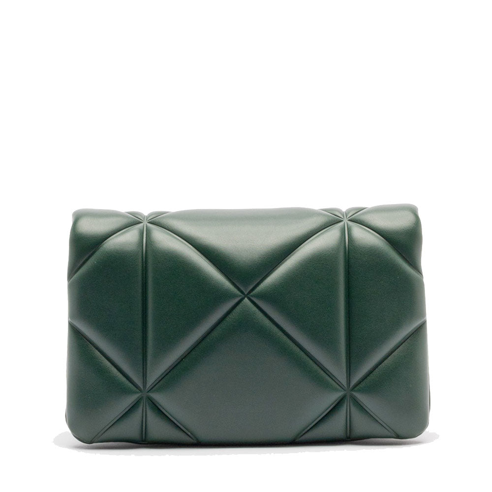 Clutch Trapuntata con Tracolla LOVE MOSCHINO linea Embossed Verde