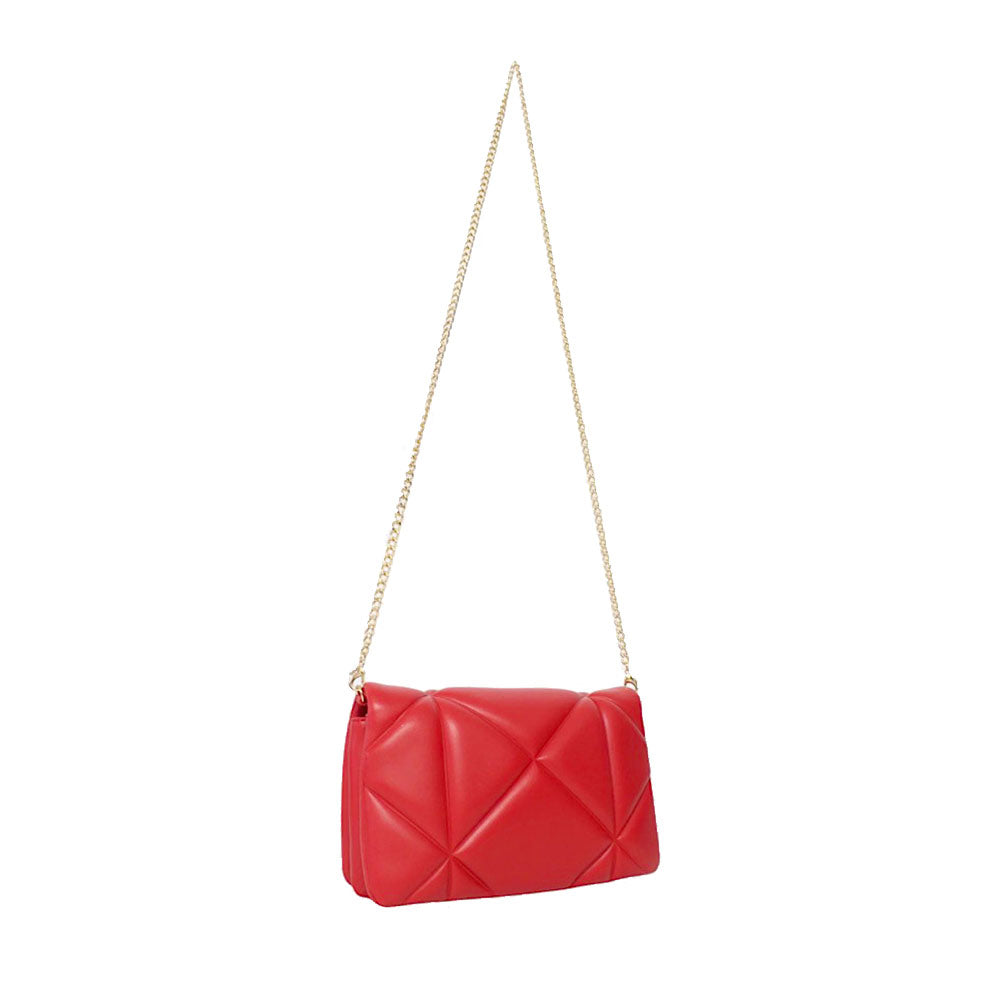 Clutch Trapuntata con Tracolla LOVE MOSCHINO linea Embossed Rosso
