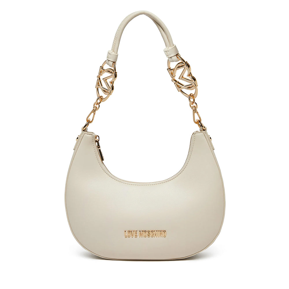 LOVE MOSCHINO Hobo Bag der Jewel Linie in Elfenbein – Cuoieriashop
