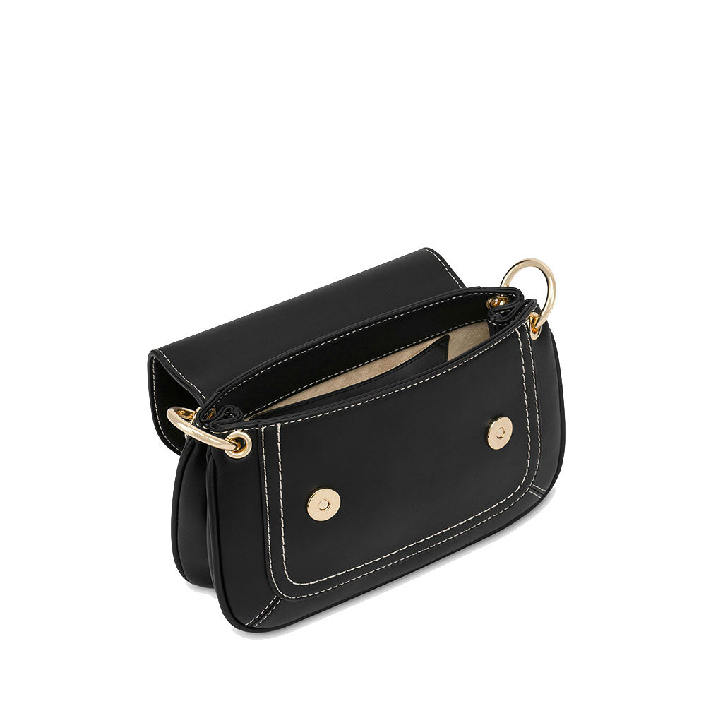 Borsa Donna a Spalla LOVE MOSCHINO linea Logo Eyelet Nera