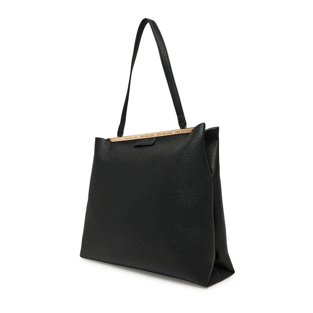 Borsa a Spalla LOVE MOSCHINO linea Lettering Logo Nero
