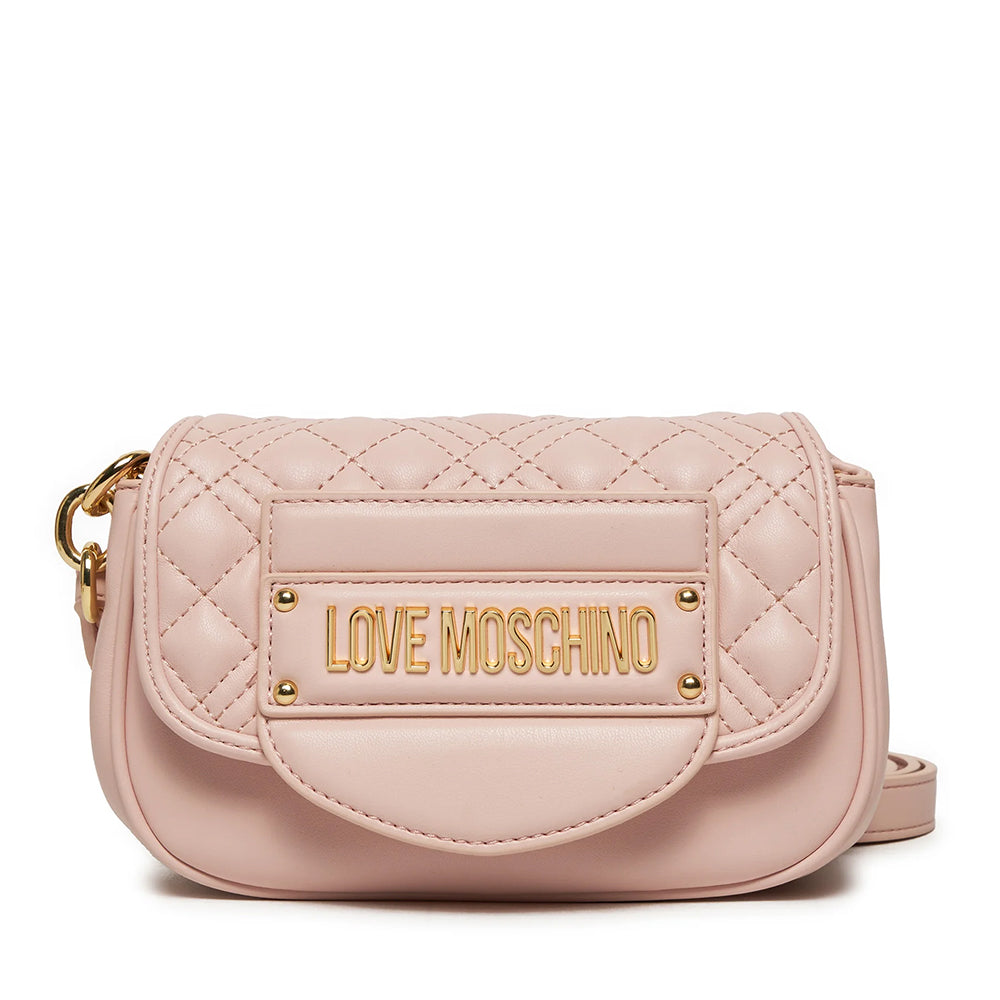 LOVE MOSCHINO QUILTED TAB LINIE
Umhängetasche in Puderrosa Farbe