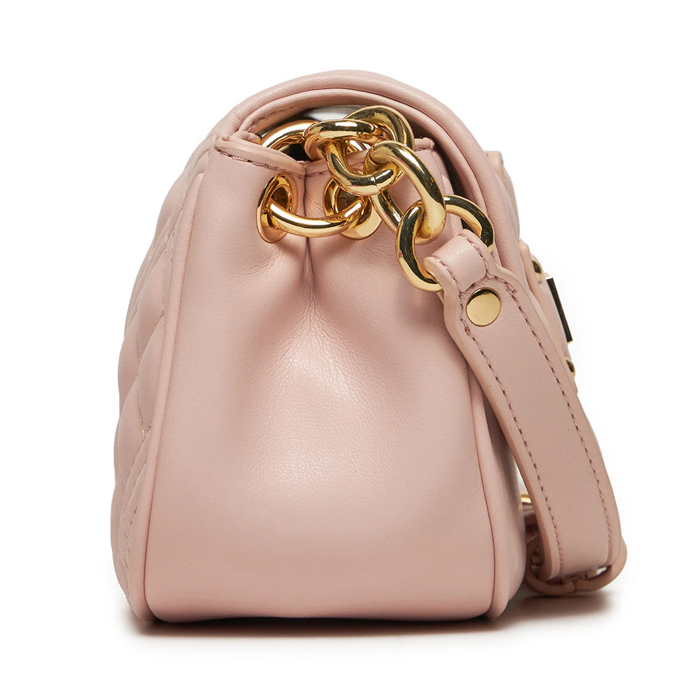 LOVE MOSCHINO QUILTED TAB LINIE
Umhängetasche in Puderrosa Farbe