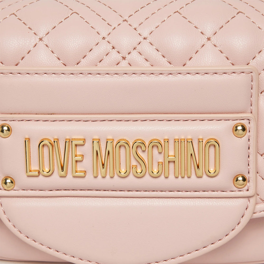 LOVE MOSCHINO QUILTED TAB LINIE
Umhängetasche in Puderrosa Farbe