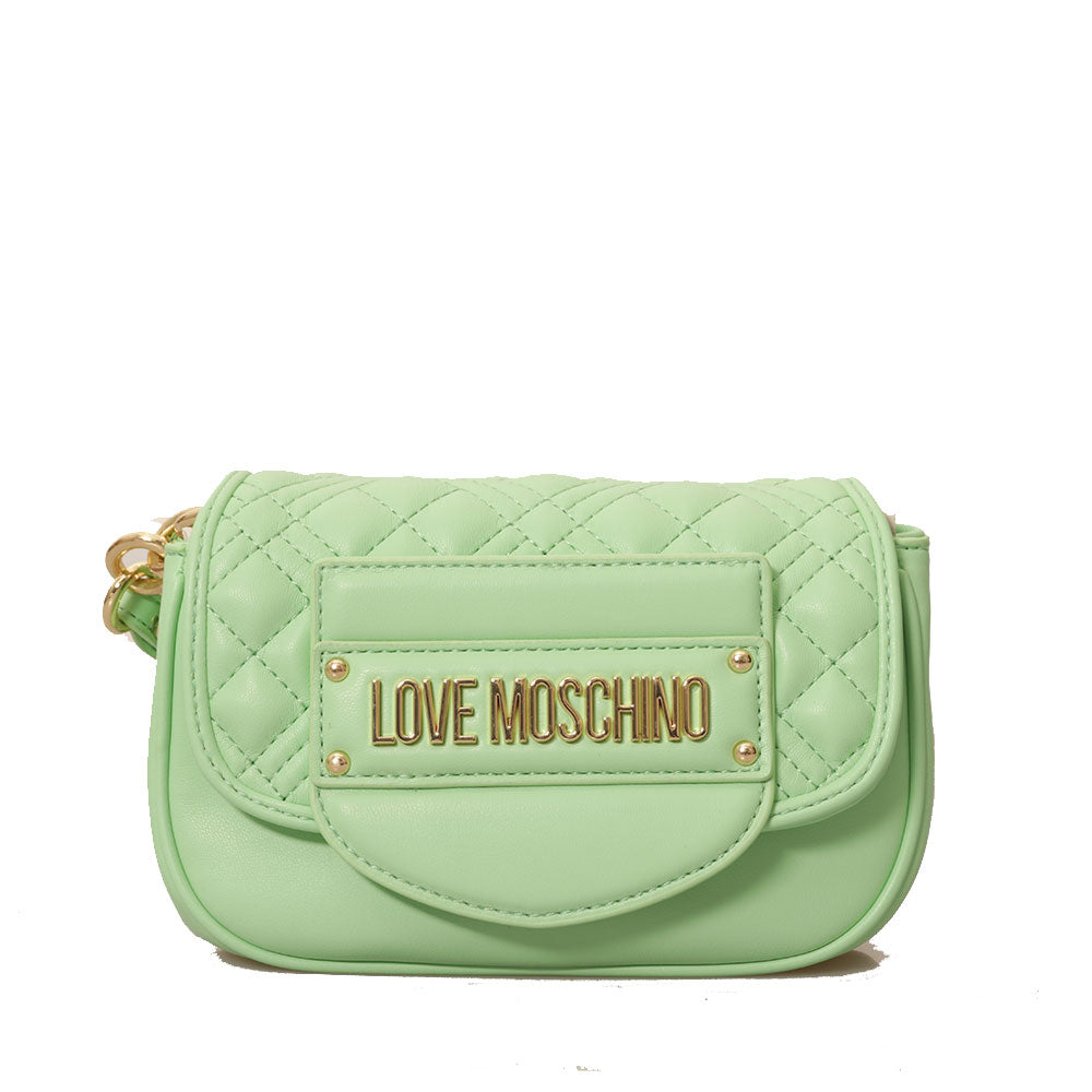 LOVE MOSCHINO Umhängetasche Quilted Tab line in Mint