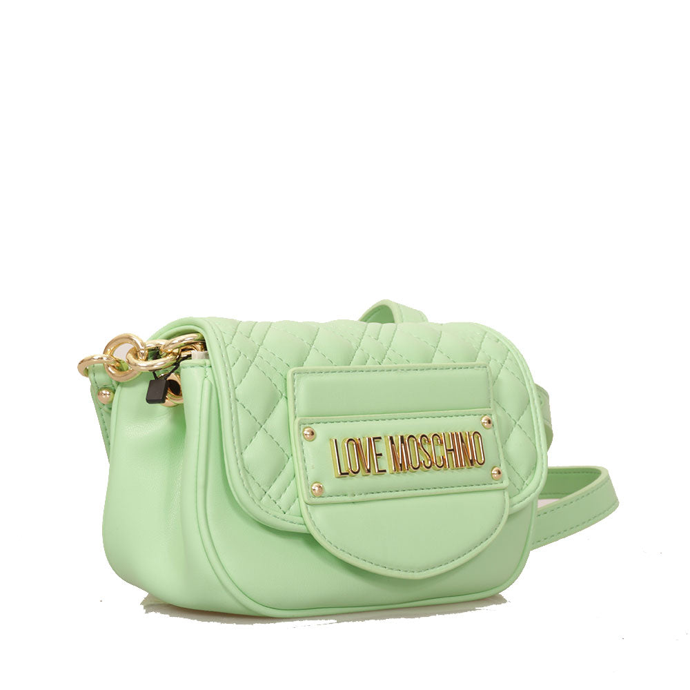 LOVE MOSCHINO Umhängetasche Quilted Tab line in Mint