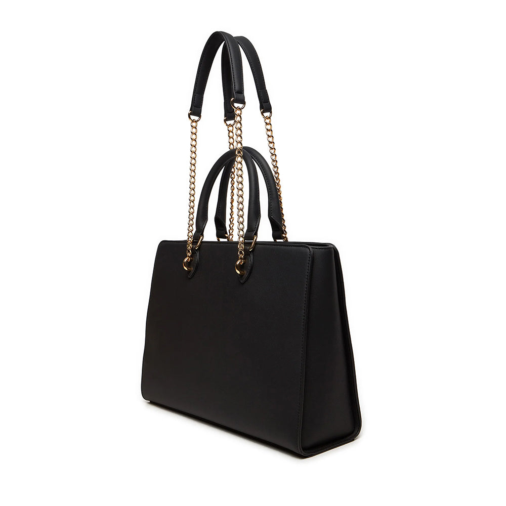 Shopping Bag a Mano e a Spalla LOVE MOSCHINO linea Tailoring Nera