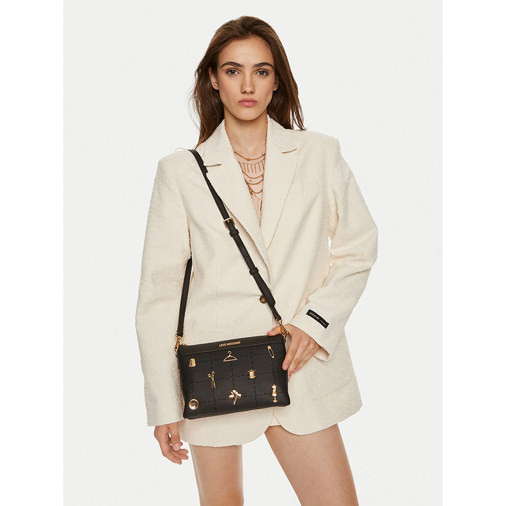 LOVE MOSCHINO Tailoring Linie
Damen Schultertasche in Schwarz