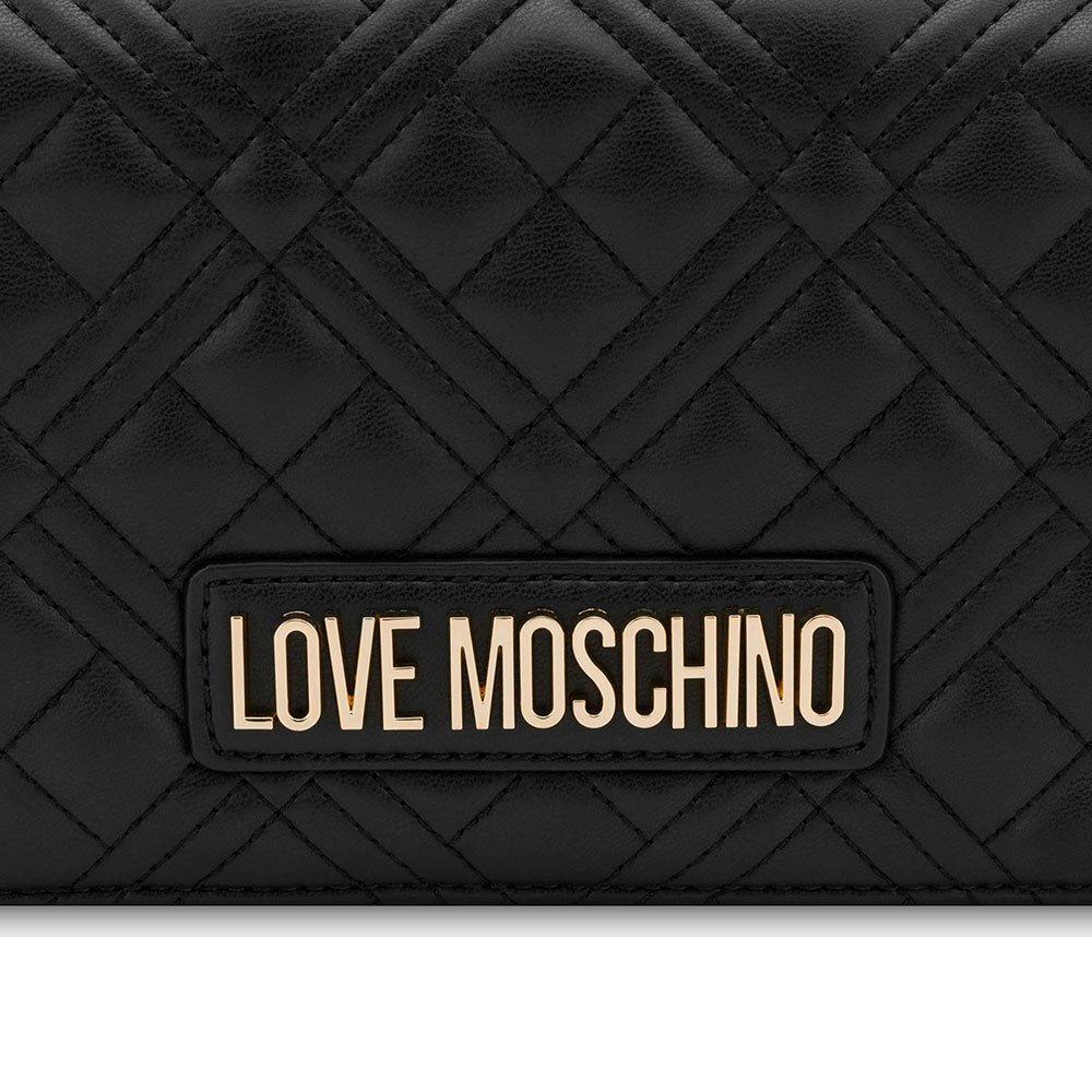 Clutch Donna con Tracolla LOVE MOSCHINO linea Smart Daily Quilted Nero