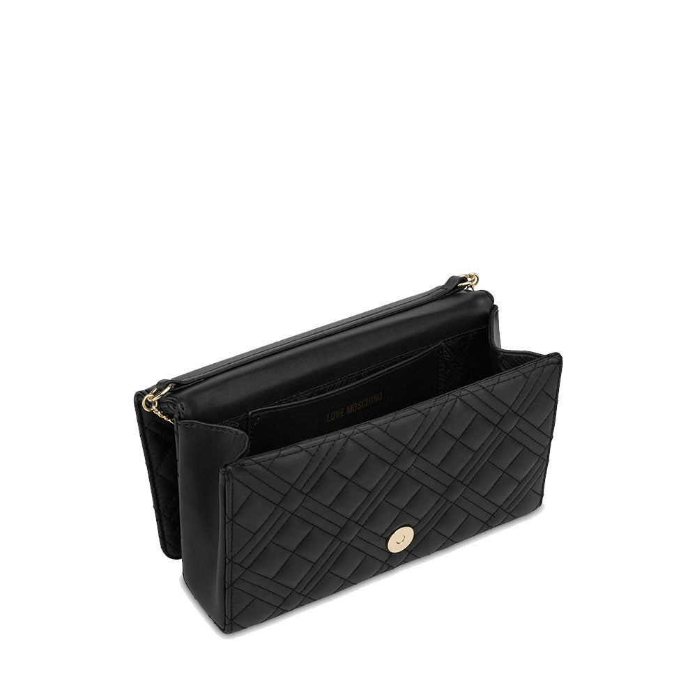 Clutch Donna con Tracolla LOVE MOSCHINO linea Smart Daily Quilted Nero