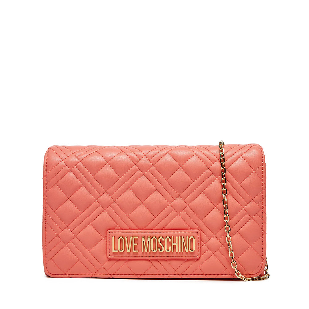 LOVE MOSCHINO Smart Daily Quilted Linie
Damen Clutch mit Schultergurt in der Farbe Coral