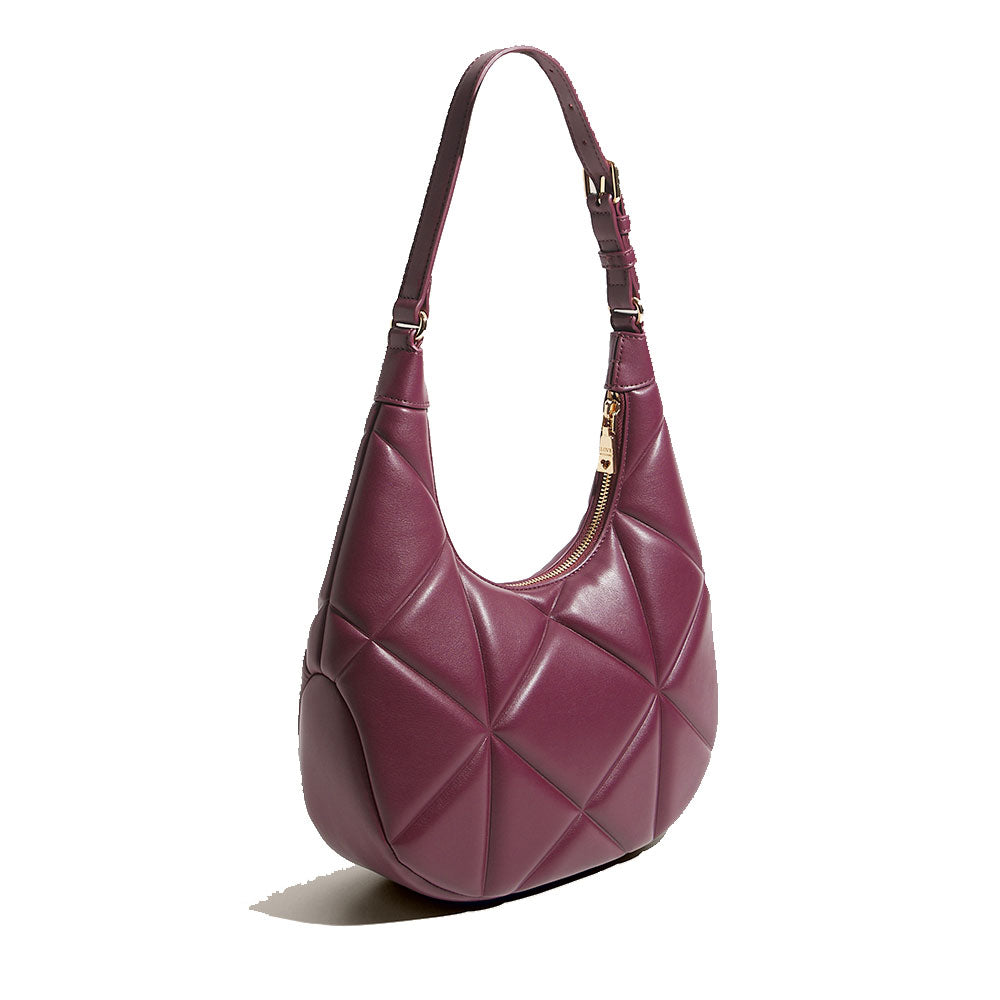 Hobo Bag Trapuntata LOVE MOSCHINO linea Embossed color Vino