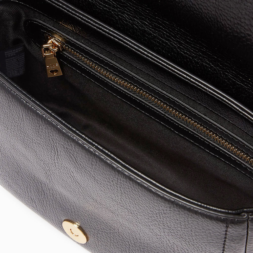 Borsa Donna a Tracolla LOVE MOSCHINO Nera con Placca Quadrata con Logo