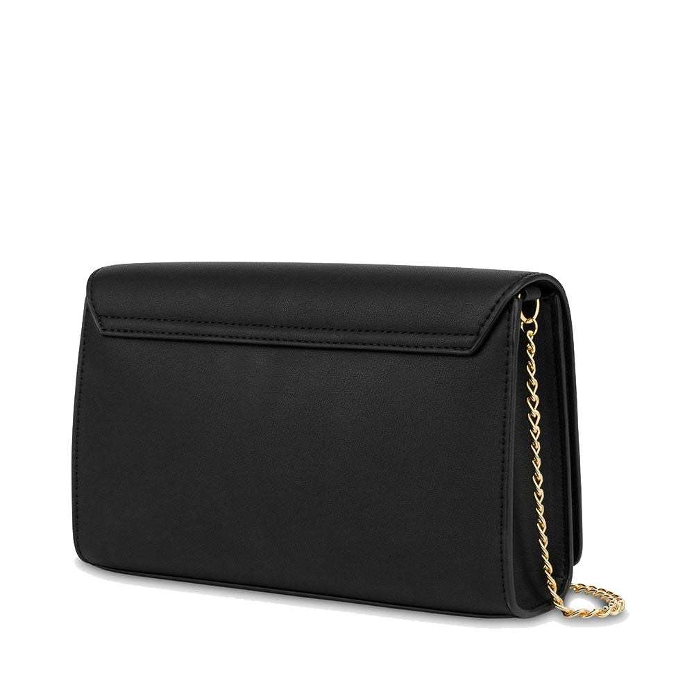 Clutch Donna con Tracolla LOVE MOSCHINO linea Smart Daily Bag Lettering Logo Nero