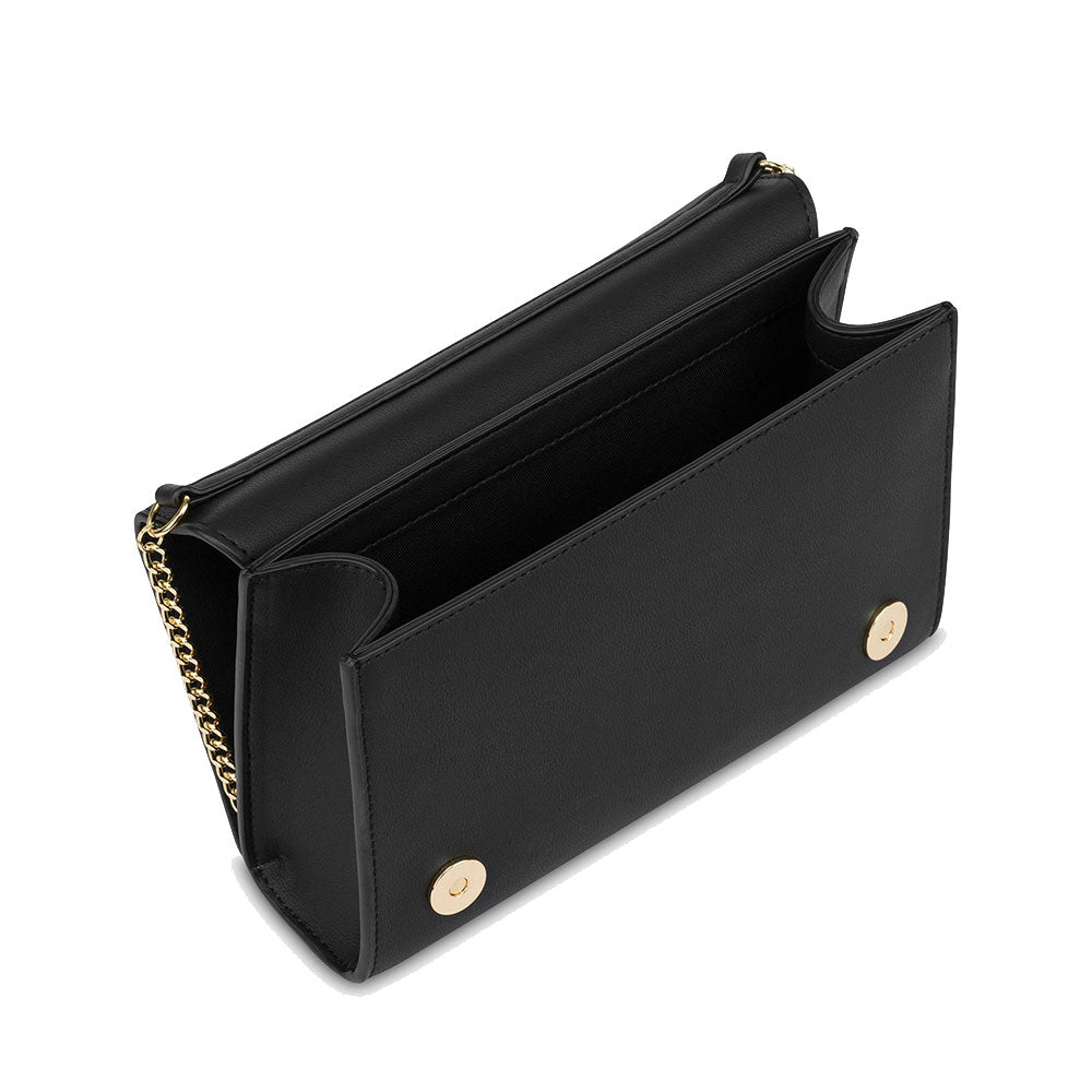 Clutch Donna con Tracolla LOVE MOSCHINO linea Smart Daily Bag Lettering Logo Nero