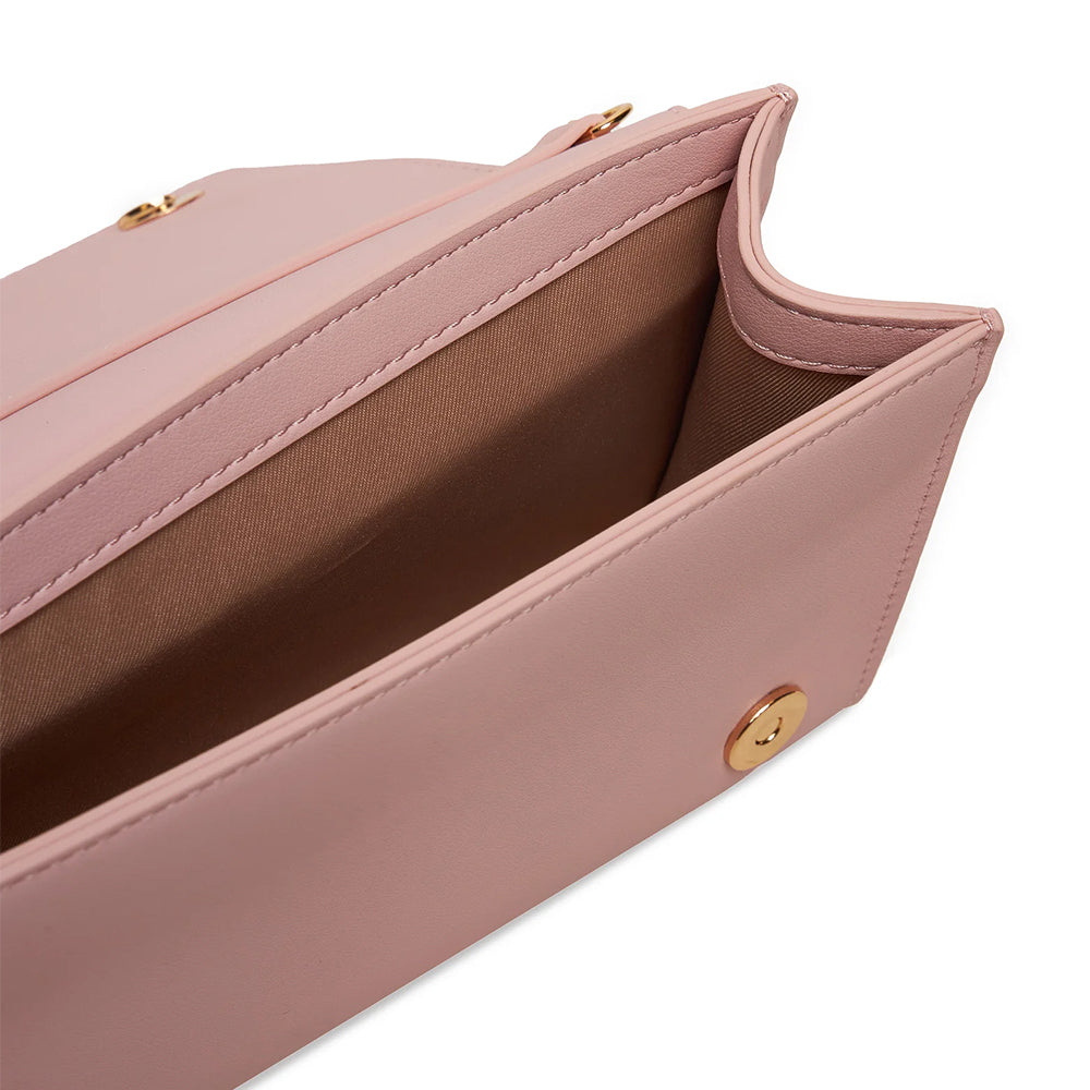 Clutch Donna con Tracolla LOVE MOSCHINO linea Smart Daily Maxi Lettering Rosa