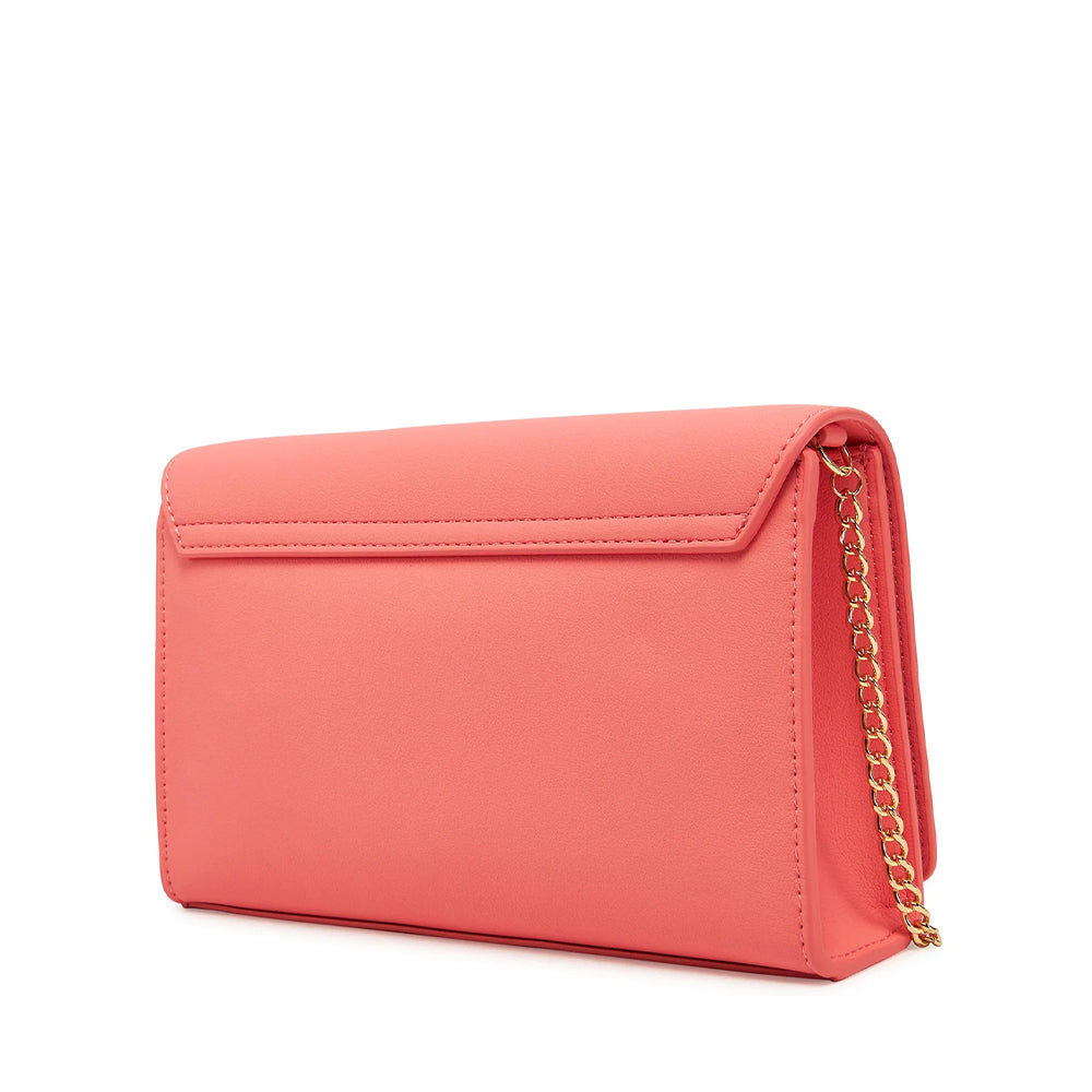 Clutch Donna con Tracolla LOVE MOSCHINO linea Smart Daily Bag Lettering Logo Corallo