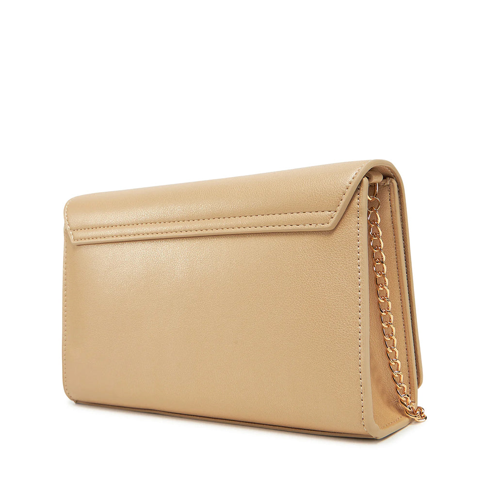 Clutch Donna LOVE MOSCHINO linea Smart Daily Bag Lettering Logo Metallic Gold