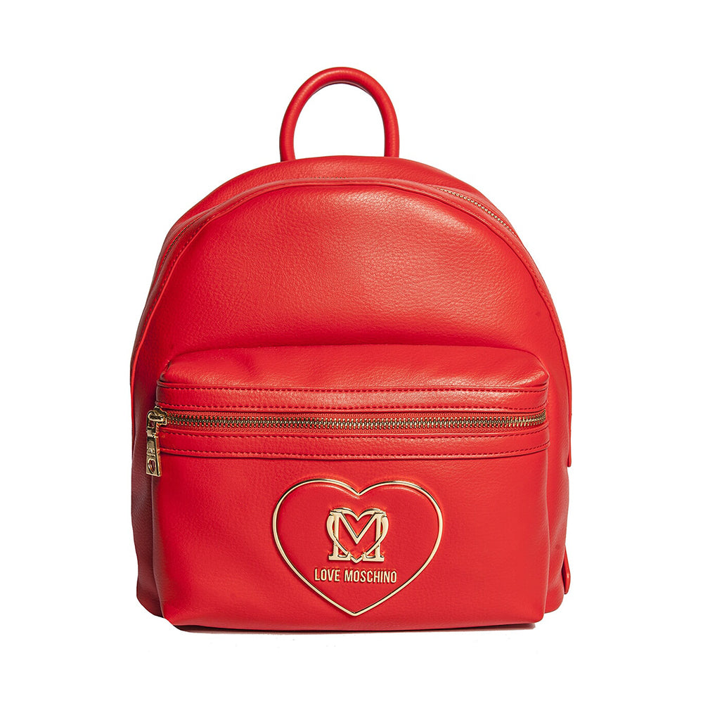 LOVE MOSCHINO Damen Rucksack mit Logo in Rot