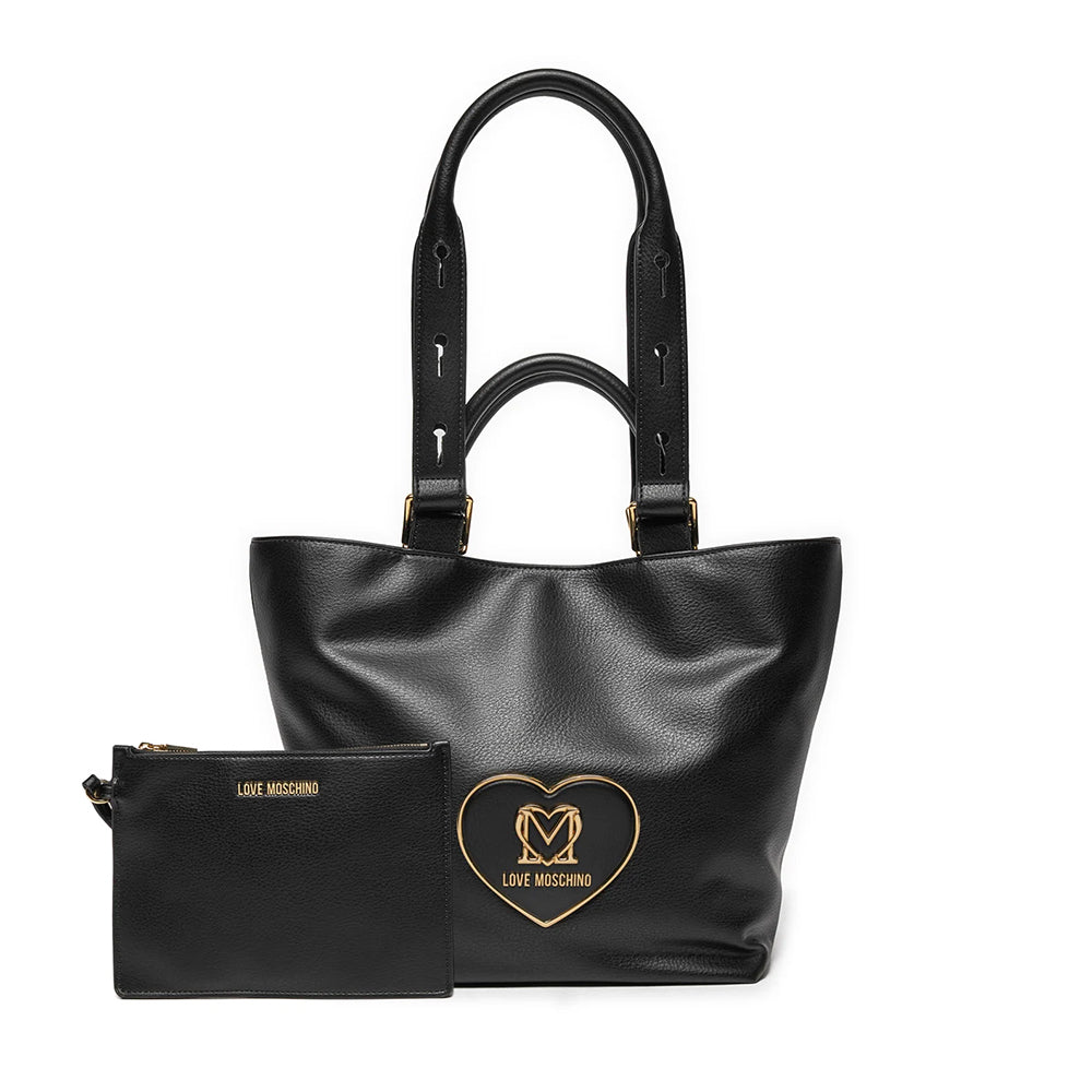 LOVE MOSCHINO HEART PLAQUE LINIE
Shopping Bag in Schwarz