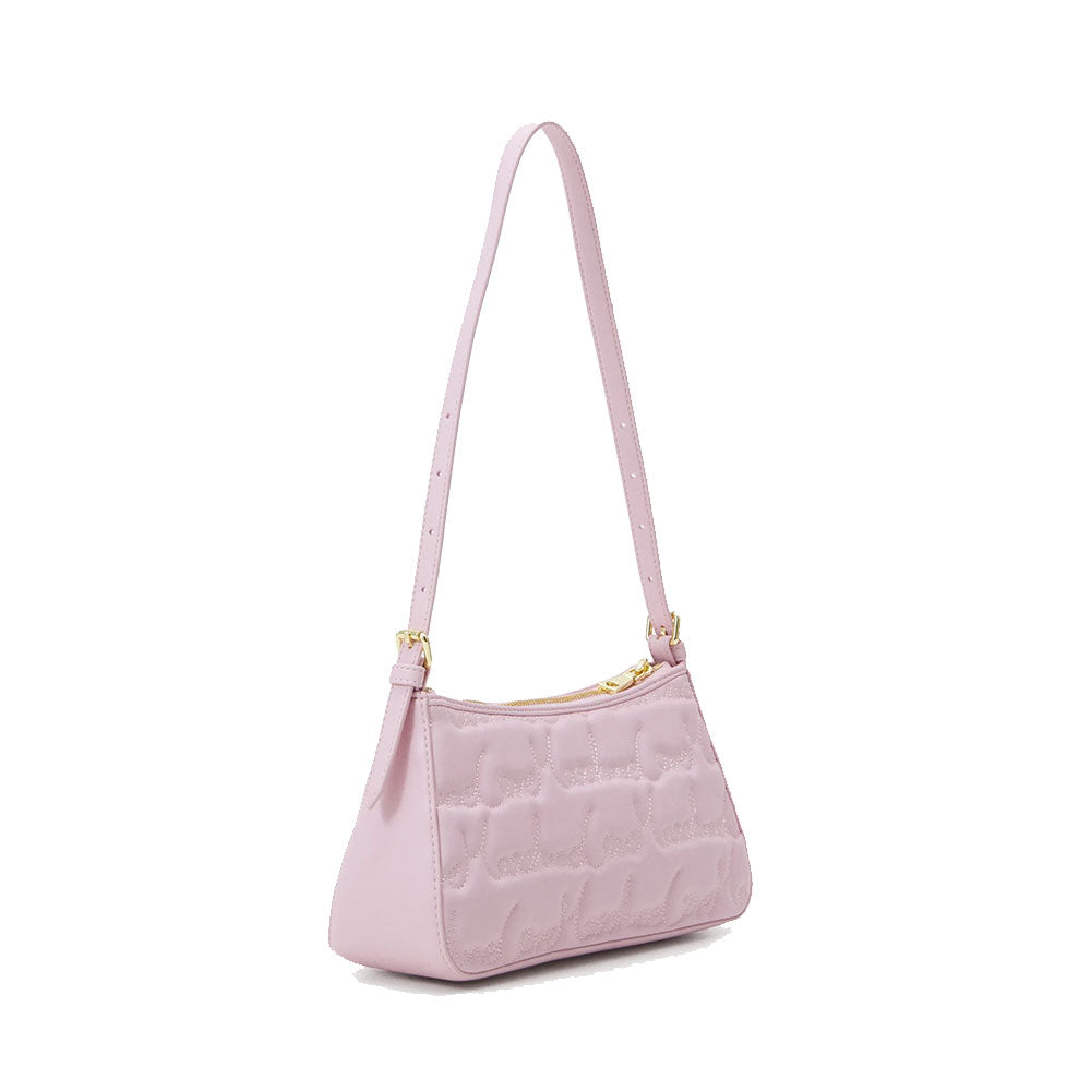 LOVE MOSCHINO –
Rosa Hobo-Tasche mit durchgehendem gesticktem Logo