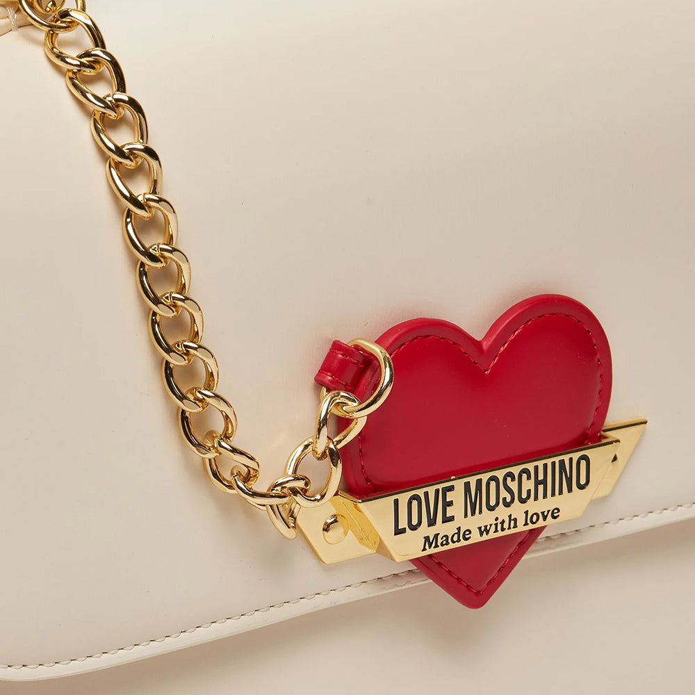 LOVE MOSCHINO Made With Love Linie
Damenhandtasche in Elfenbein