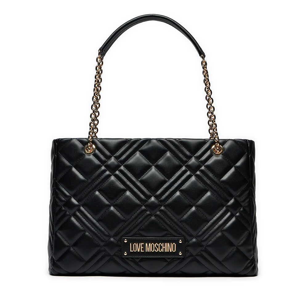 Shopping Bag Trapuntata LOVE MOSCHINO linea Quilted colore Nero