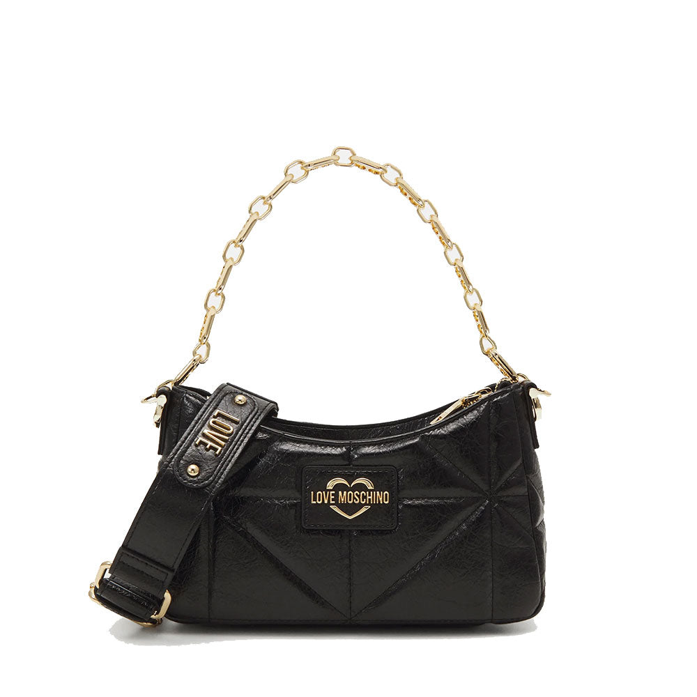 LOVE MOSCHINO GEOMETRIC QUILTED LINIE
Schwarze Umhängetasche