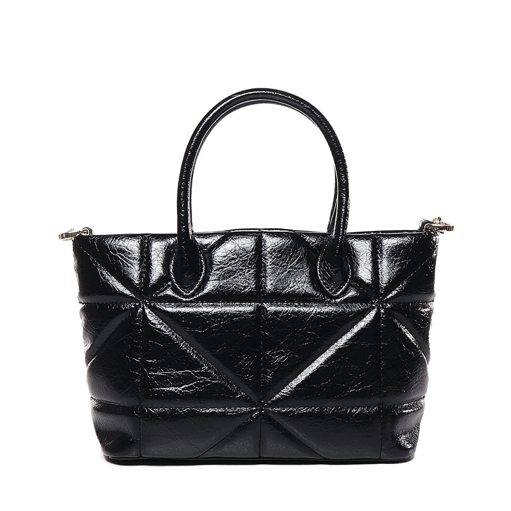 LOVE MOSCHINO Geometric Quilted Linie
Handtasche in Schwarz
