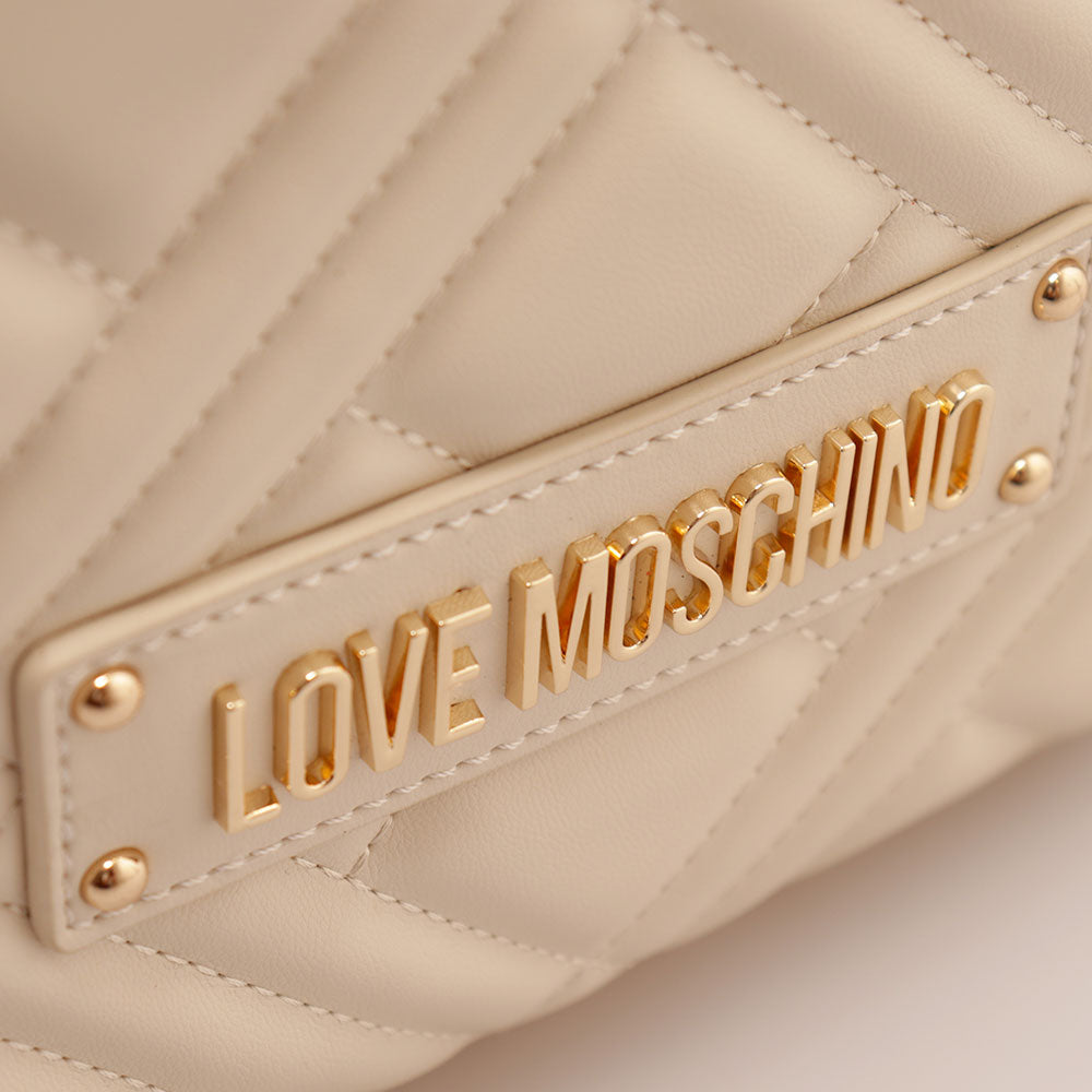 Zaino Donna LOVE MOSCHINO linea Quilted Trapuntato Avorio