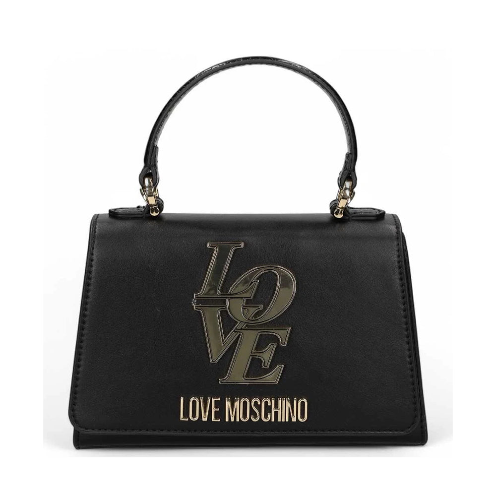 LOVE MOSCHINO Love Linie
Schwarz Handtasche mit Kokosnuss-Print-Einsätzen